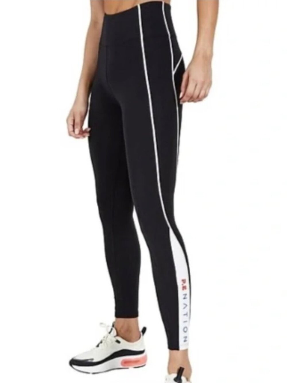 P.E Nation Direct Drive Leggings Black White M